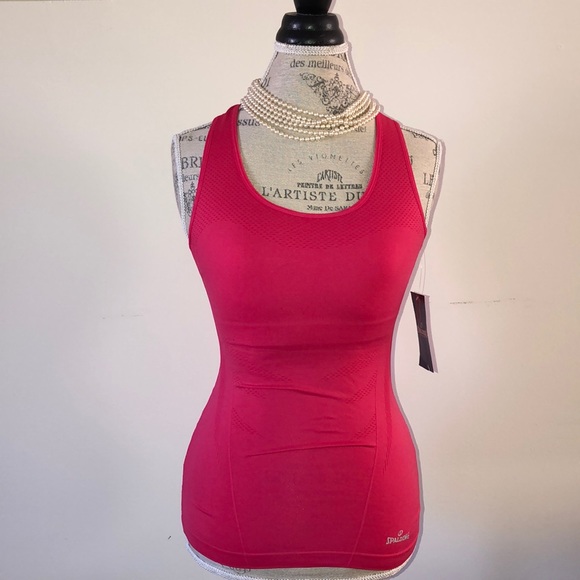 Spalding Tops - Fuchsia pink sports racerback tank top